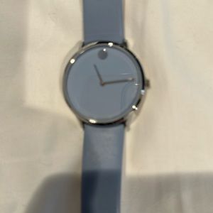 Movado light blue watch in excellent condition.